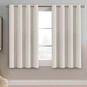 BLACKOUT CURTAINS PR.-52X45-IVORY CREAM